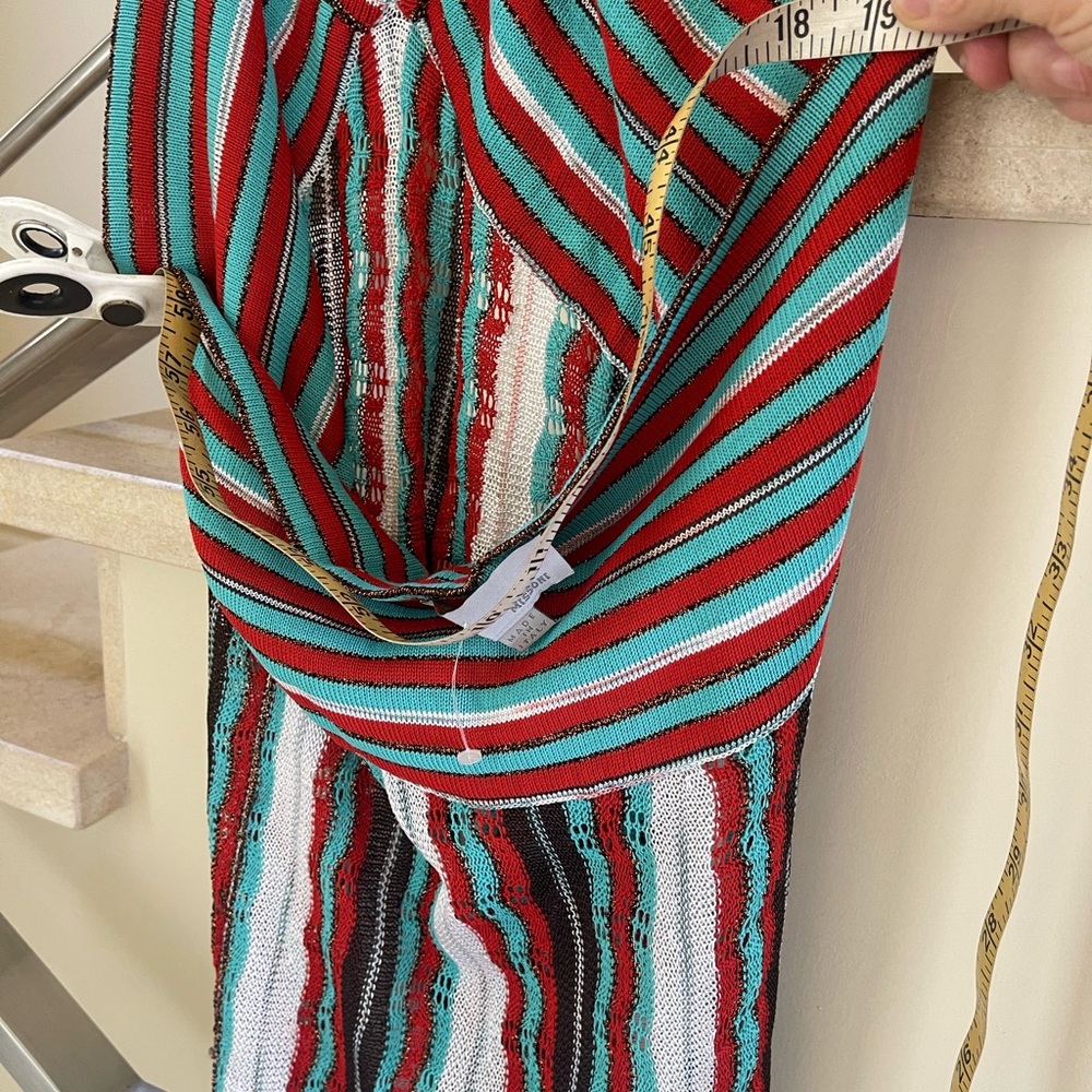 VINTAGE MISSONI Striped Multicolor Halter Dress - Picture 3 of 9
